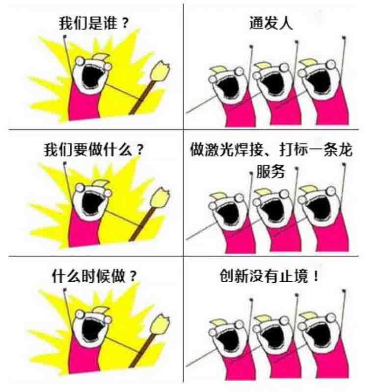 通發激光人理念